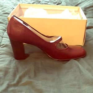 NIB Liz Claiborne Stack-heeled Mary Janes